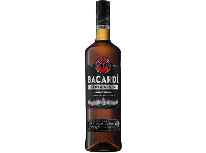 Bacardi Carta Negra Black Rum 70 cl CARx6