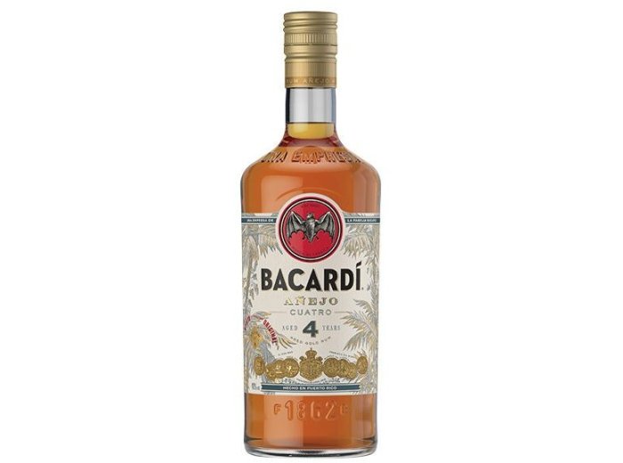 Bacardi Rum Anejo Cuatro 4 years 70 cl CARx6