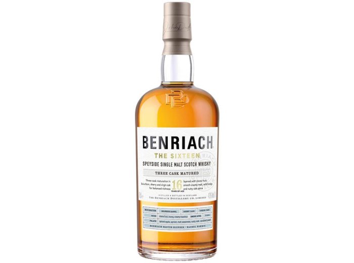 Benriach The Sixteen 16 Year Old Single Malt Scotch Whisky 70 cl CARx6