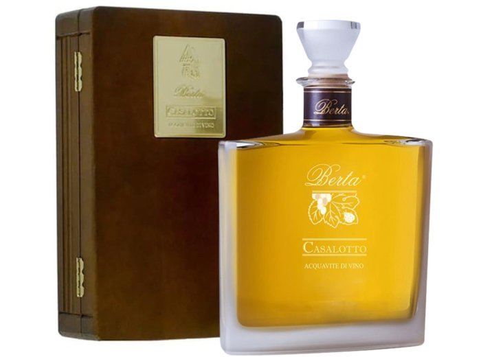 Berta Casalotto «Distillato di vino» in Holzkiste 70 cl CARx6