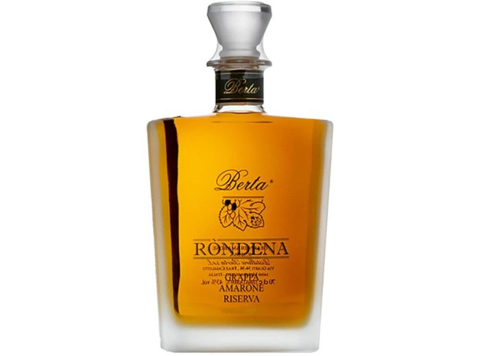 Berta Rondena Grappa Amarone Riserva in Holzkiste 70 cl CARx6