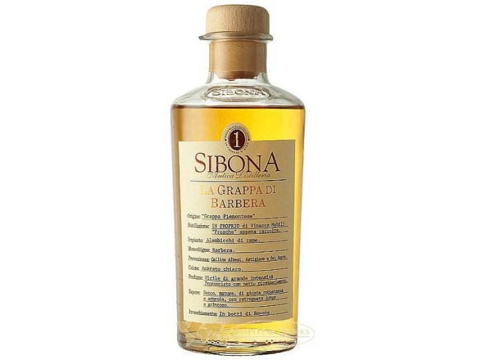 Grappa di Barolo riserva 5 anni SIBONA 50 cl CARx6