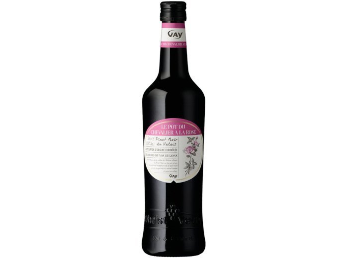 Le Pot du Chevalier à la Rose Pinot Noir du Valais AOC Obrist 50 cl CARx12