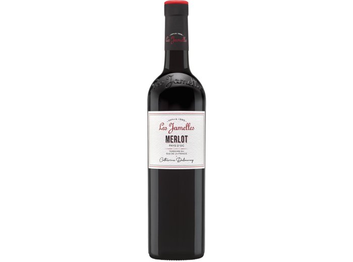 Les Jamelles Merlot Pays d'Oc IGP 2024 75 cl CARx6