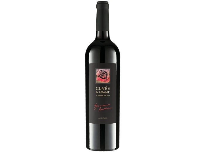 Madame Rosmarie Mathier rouge AOC 2023 75 cl CARx6