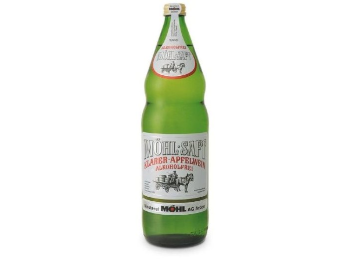 Möhl Saft klar alkoholfrei Glas 100 cl HARx12