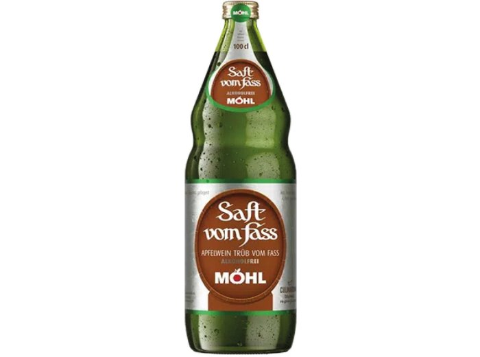 Möhl Saft trüb alkoholfrei Glas 100 cl HARx12