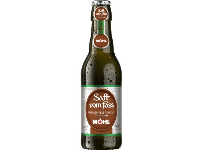 Möhl Saft trüb alkoholfrei Glas 33 cl CARx6