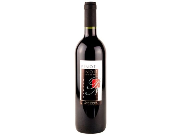 Pinot Noir Vin de Pays Suisse 75 cl CARx6