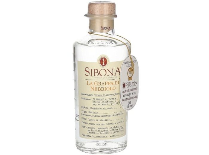 Sibona Grappa Nebbiola 2009 7 dl Invecchiatia in botti di Rovere CARx6