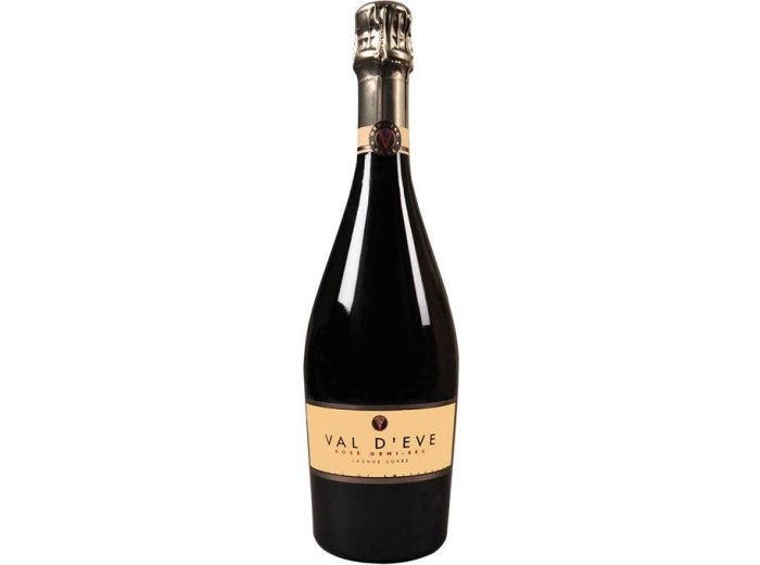Val d'Eve Rosé Demi-Sec Mousseux 75 cl CARx6