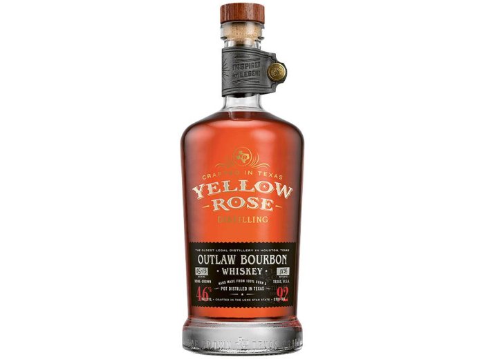 Yellow Rose Outlaw Bourbon Whiskey 70 cl CARx6
