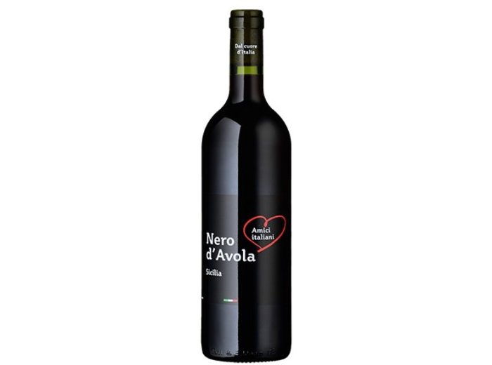 Amici italiani Nero d'Avola Sicilia DOP 2019 50 cl CARx6
