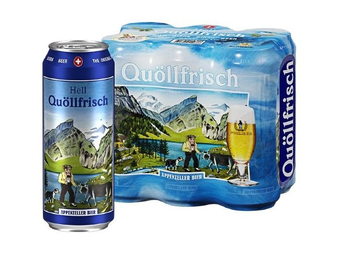Appenzeller Quöllfrisch hell Dose 50 cl CARx6