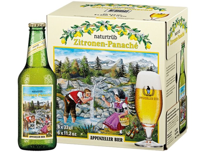 Appenzeller Zitronen-Panaché naturtrüb 33 cl CARx6