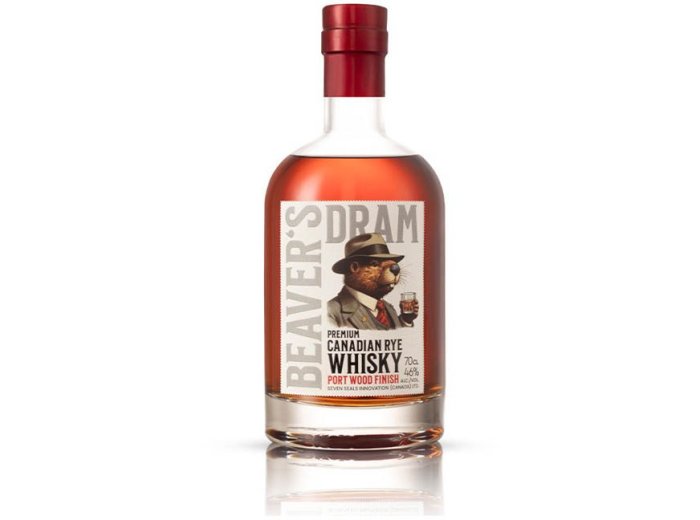 Beaver’s Dram Canadian Rye Whisky Port Wood Finish 70 cl CARx6