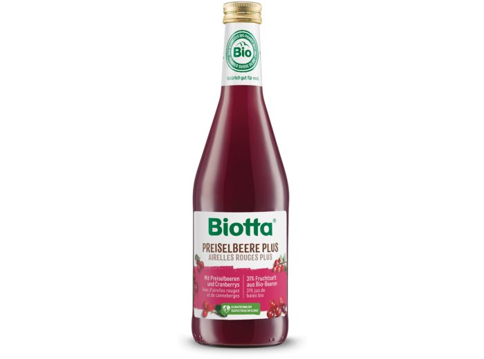 Biotta Preiselbeer Glas 50 cl CARx6