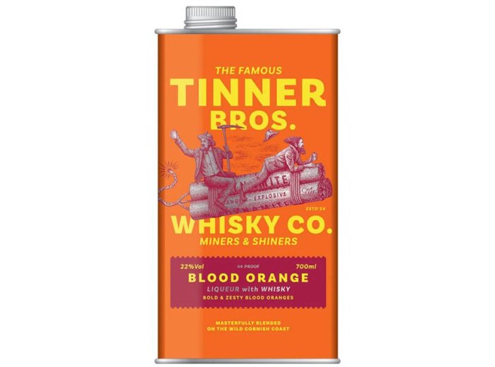 Blood Orange Liqueur with Whisky Tinner Bros 70 cl CARx6
