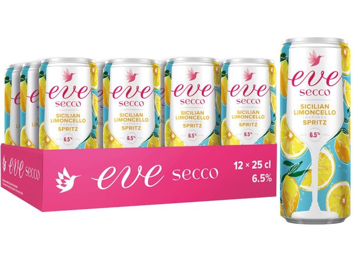 EVE Secco Sicilian Limoncello Spritz Dose 25 cl CARx12