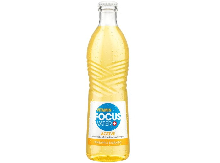 Focuswater Active Pinapple & Mango Glas 33 cl HARx24