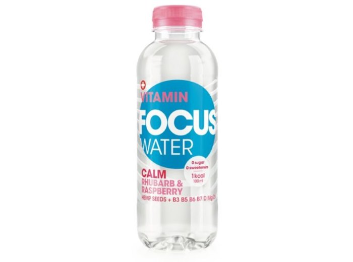 Focuswater Calm Rhabarber & Himbeer Calm PET 50 cl CARx24