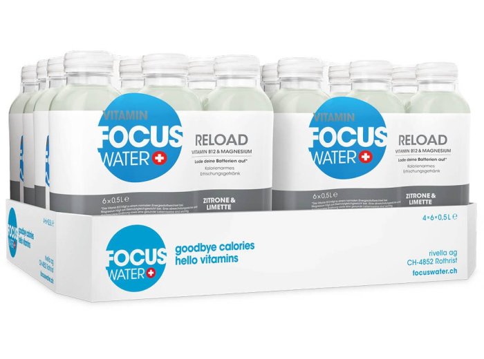 Focuswater Reload Zitrone & Limette PET 50 cl CARx24