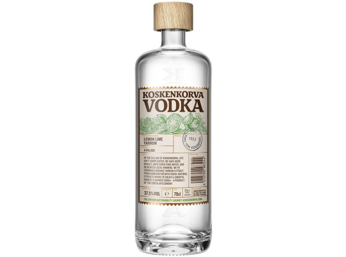 Koskenkorva Lemon Lime Yarrow Vodka 70 cl CARx6