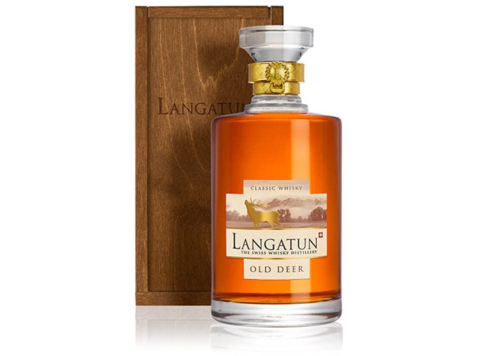 Langatun Old Deer in Karaffe in Holzkiste 50 cl CARx6