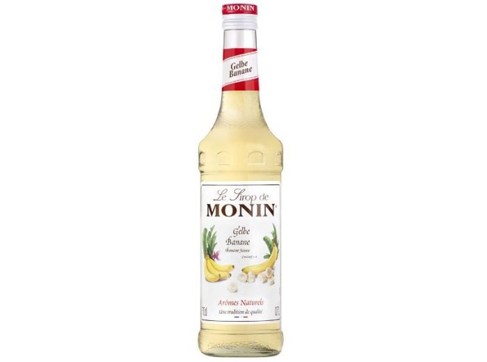 Monin Gelbe Banane Sirup Glas 70 cl CARx6