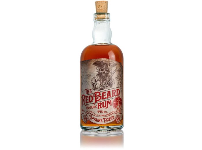 Red Beard «Captains Elixier» Barreled Organic Rum in Tube 50 cl CARx6