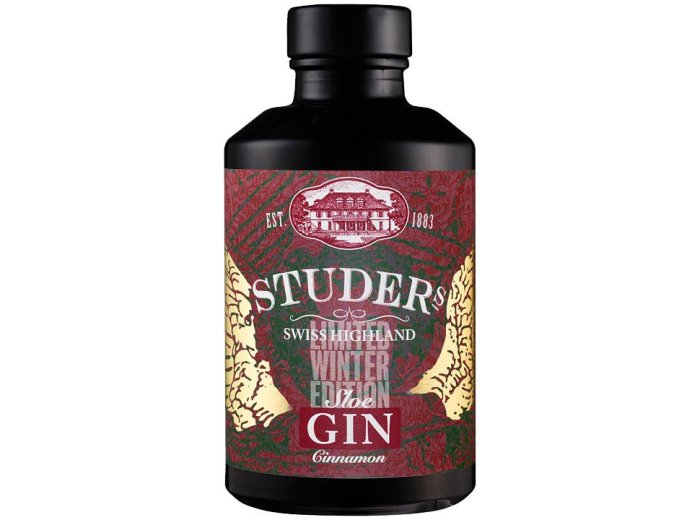 Studer Swiss Highland Sloe Gin Cinnamon limted Winter Edition 20 cl CARx6