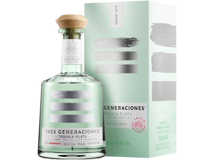 Tres Generaciones Plata in Box 70 cl CARx6