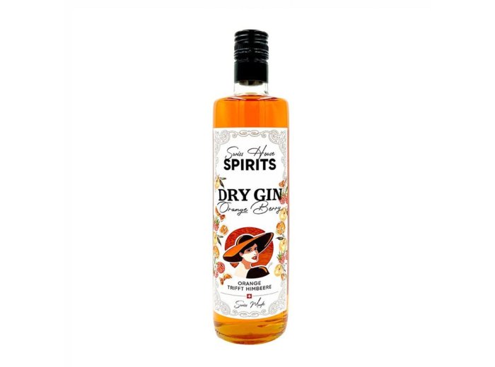 Orange Berry Dry Gin Swiss House Spirits 70 cl CARx6