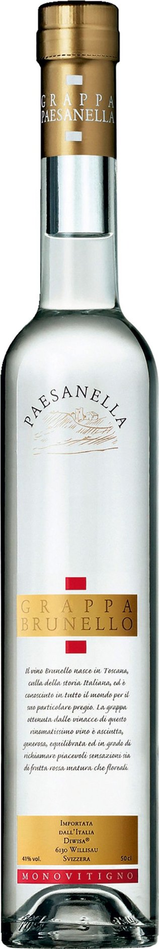 Grappa Paesanella di Brunello 50 cl CARx6
