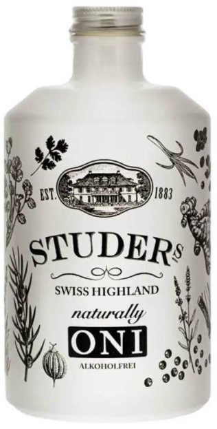 Studer's ONI Swiss Highland naturally Gin 50 cl alkoholfreier Gin CARx6