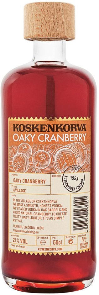 Koskenkorva Oaky Cranberry Liqueur CARx12