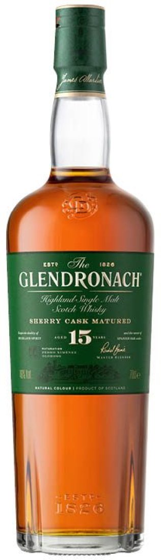 The Glendronach Aged 15 Years Highland Single Malt Scotch Whisky CARx6