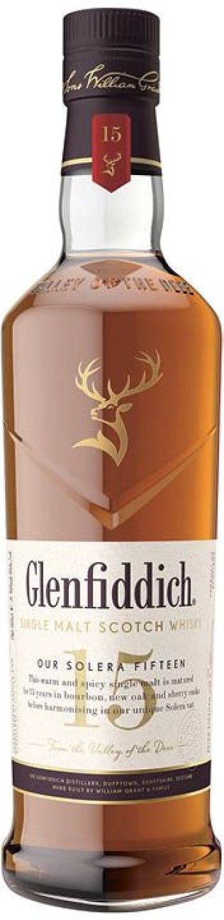 Glenfiddich 15 Year Old Our Solera Fifteen Single Malt Scotch Whisky CARx6