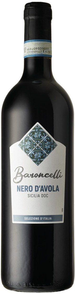 Nero d'Avola Sicilia DOC Baroncelli selezione d'Italia CARx6