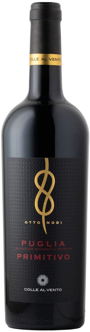 Otto Nodi Primitivo Puglia IGP Rosso Colle al Vento CARx6