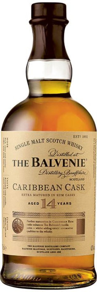 The Balvenie 14 Year Old Carribean Cask Single Malt Scotch Whisky CARx6