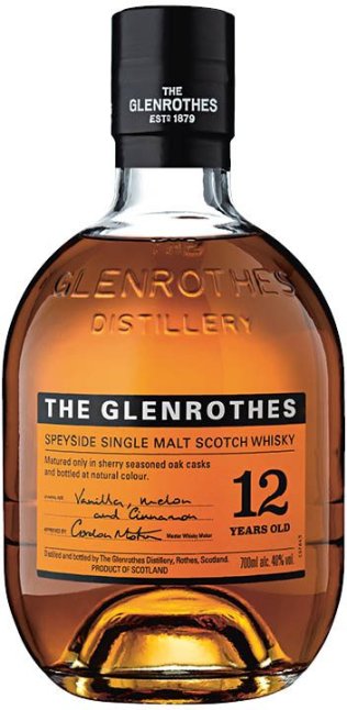 The Glenrothes 12 Year Old Single Malt Scotch Whisky CARx6