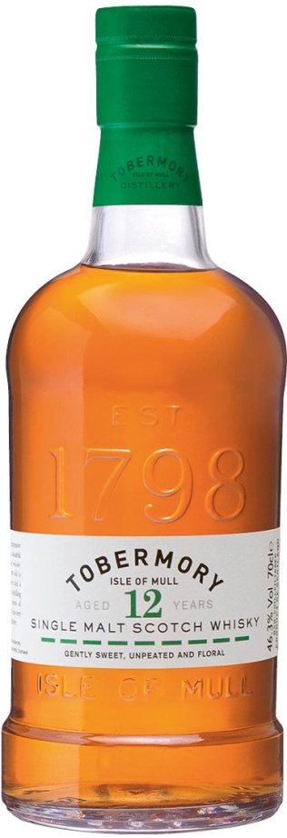 Tobermory 12yo Scotch Whisky Single Malt CARx6