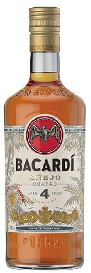 Bacardi Rum Anejo Cuatro 4 years 70 cl CARx6