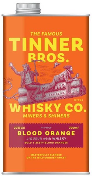 Blood Orange Liqueur with Whisky Tinner Bros CARx6