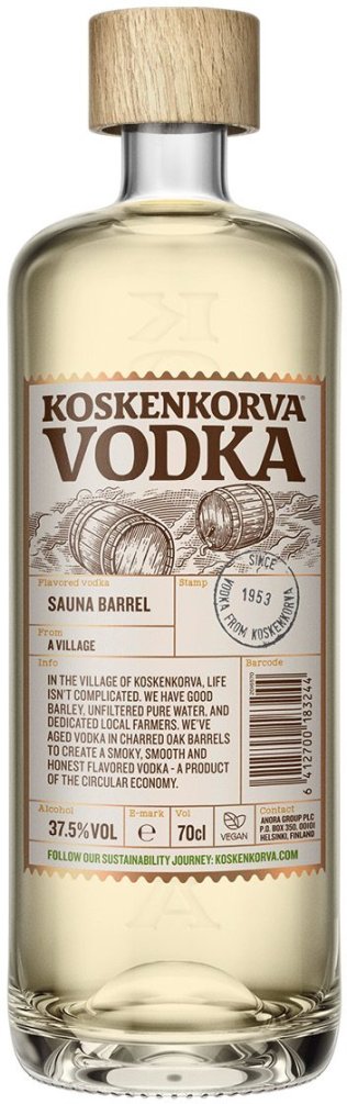 Koskenkorva Sauna Barrel Vodka CARx6