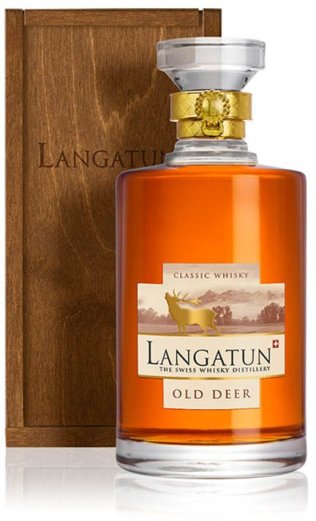 Langatun Old Deer in Karaffe in Holzkiste CARx6