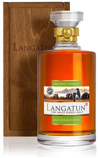Langatun Old Woodpecker «Organic» in Karaffe in Holzkiste CARx6
