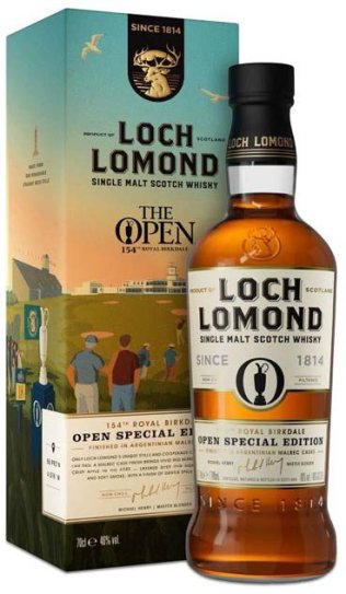 Loch Lomond Single Malt, Finished in Argentinian Malbec Cask, "The open special Edition 2026" in Box CARx6