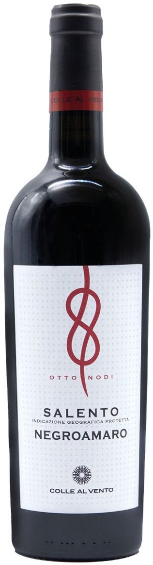 Otto Nodi Negroamaro Salento IGP Rosso Colle al Vento CARx6